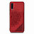 Ultra-thin Silicone Gel Soft Case Cover with Magnetic S03D for Samsung Galaxy A30S Red