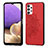 Ultra-thin Silicone Gel Soft Case Cover with Magnetic S03D for Samsung Galaxy A32 5G Red