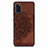 Ultra-thin Silicone Gel Soft Case Cover with Magnetic S03D for Samsung Galaxy A41 Brown