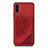 Ultra-thin Silicone Gel Soft Case Cover with Magnetic S03D for Samsung Galaxy A70S Red
