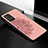Ultra-thin Silicone Gel Soft Case Cover with Magnetic S03D for Samsung Galaxy A72 5G Rose Gold