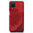 Ultra-thin Silicone Gel Soft Case Cover with Magnetic S03D for Samsung Galaxy F12 Red