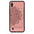 Ultra-thin Silicone Gel Soft Case Cover with Magnetic S03D for Samsung Galaxy M10 Rose Gold