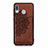 Ultra-thin Silicone Gel Soft Case Cover with Magnetic S03D for Samsung Galaxy M10S Brown
