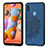 Ultra-thin Silicone Gel Soft Case Cover with Magnetic S03D for Samsung Galaxy M11 Blue