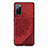 Ultra-thin Silicone Gel Soft Case Cover with Magnetic S03D for Samsung Galaxy S20 FE (2022) 5G Red