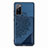 Ultra-thin Silicone Gel Soft Case Cover with Magnetic S03D for Samsung Galaxy S20 FE 4G Blue