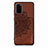 Ultra-thin Silicone Gel Soft Case Cover with Magnetic S03D for Samsung Galaxy S20 Plus Brown