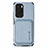 Ultra-thin Silicone Gel Soft Case Cover with Magnetic S03D for Xiaomi Poco F3 5G Blue
