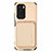Ultra-thin Silicone Gel Soft Case Cover with Magnetic S03D for Xiaomi Poco F3 5G Gold