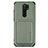 Ultra-thin Silicone Gel Soft Case Cover with Magnetic S03D for Xiaomi Poco M2 Green