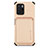 Ultra-thin Silicone Gel Soft Case Cover with Magnetic S03D for Xiaomi Poco X3 GT 5G Gold