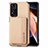 Ultra-thin Silicone Gel Soft Case Cover with Magnetic S03D for Xiaomi Poco X4 NFC Gold