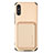 Ultra-thin Silicone Gel Soft Case Cover with Magnetic S03D for Xiaomi Redmi 9i Gold