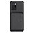 Ultra-thin Silicone Gel Soft Case Cover with Magnetic S03D for Xiaomi Redmi Note 10 Pro 5G Black