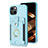 Ultra-thin Silicone Gel Soft Case Cover with Magnetic S04D for Apple iPhone 14 Plus Sky Blue