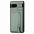 Ultra-thin Silicone Gel Soft Case Cover with Magnetic S04D for Google Pixel 7a 5G Green
