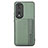 Ultra-thin Silicone Gel Soft Case Cover with Magnetic S04D for Huawei Honor 80 Pro 5G Green