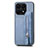 Ultra-thin Silicone Gel Soft Case Cover with Magnetic S04D for Huawei Honor X8a 4G Blue