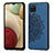 Ultra-thin Silicone Gel Soft Case Cover with Magnetic S04D for Samsung Galaxy A12 5G Blue