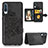 Ultra-thin Silicone Gel Soft Case Cover with Magnetic S04D for Samsung Galaxy A30S Black