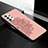 Ultra-thin Silicone Gel Soft Case Cover with Magnetic S04D for Samsung Galaxy A32 4G Rose Gold