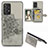 Ultra-thin Silicone Gel Soft Case Cover with Magnetic S04D for Samsung Galaxy A52 4G Gray