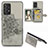 Ultra-thin Silicone Gel Soft Case Cover with Magnetic S04D for Samsung Galaxy A52 5G Gray