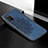 Ultra-thin Silicone Gel Soft Case Cover with Magnetic S04D for Samsung Galaxy F02S SM-E025F Blue