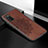 Ultra-thin Silicone Gel Soft Case Cover with Magnetic S04D for Samsung Galaxy F02S SM-E025F Brown