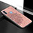 Ultra-thin Silicone Gel Soft Case Cover with Magnetic S04D for Samsung Galaxy M11 Rose Gold