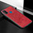 Ultra-thin Silicone Gel Soft Case Cover with Magnetic S04D for Samsung Galaxy M30s Red