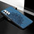 Ultra-thin Silicone Gel Soft Case Cover with Magnetic S04D for Samsung Galaxy M32 5G Blue