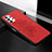 Ultra-thin Silicone Gel Soft Case Cover with Magnetic S04D for Samsung Galaxy M32 5G Red