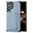 Ultra-thin Silicone Gel Soft Case Cover with Magnetic S04D for Samsung Galaxy S24 Ultra 5G