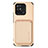 Ultra-thin Silicone Gel Soft Case Cover with Magnetic S04D for Xiaomi Redmi 10 India Gold