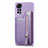 Ultra-thin Silicone Gel Soft Case Cover with Magnetic S04D for Xiaomi Redmi Note 11 4G (2022) Purple