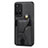 Ultra-thin Silicone Gel Soft Case Cover with Magnetic S04D for Xiaomi Redmi Note 11 5G Black