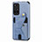 Ultra-thin Silicone Gel Soft Case Cover with Magnetic S04D for Xiaomi Redmi Note 11 5G Blue