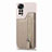 Ultra-thin Silicone Gel Soft Case Cover with Magnetic S04D for Xiaomi Redmi Note 11S 4G Beige