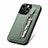 Ultra-thin Silicone Gel Soft Case Cover with Magnetic S05D for Apple iPhone 13 Pro Max Green