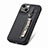 Ultra-thin Silicone Gel Soft Case Cover with Magnetic S05D for Apple iPhone 14 Plus Black