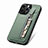 Ultra-thin Silicone Gel Soft Case Cover with Magnetic S05D for Apple iPhone 14 Pro Max Green