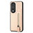 Ultra-thin Silicone Gel Soft Case Cover with Magnetic S05D for Huawei Honor 80 Pro 5G Gold