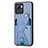 Ultra-thin Silicone Gel Soft Case Cover with Magnetic S05D for Realme Narzo 50i Prime Blue