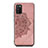 Ultra-thin Silicone Gel Soft Case Cover with Magnetic S05D for Samsung Galaxy A03s Rose Gold