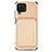 Ultra-thin Silicone Gel Soft Case Cover with Magnetic S05D for Samsung Galaxy A22 4G Gold