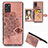 Ultra-thin Silicone Gel Soft Case Cover with Magnetic S05D for Samsung Galaxy A31 Rose Gold