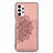 Ultra-thin Silicone Gel Soft Case Cover with Magnetic S05D for Samsung Galaxy A32 4G Rose Gold
