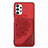 Ultra-thin Silicone Gel Soft Case Cover with Magnetic S05D for Samsung Galaxy A32 5G Red